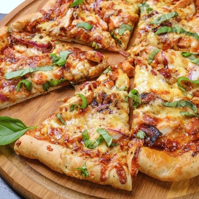 Chicken Kabob Pizza.