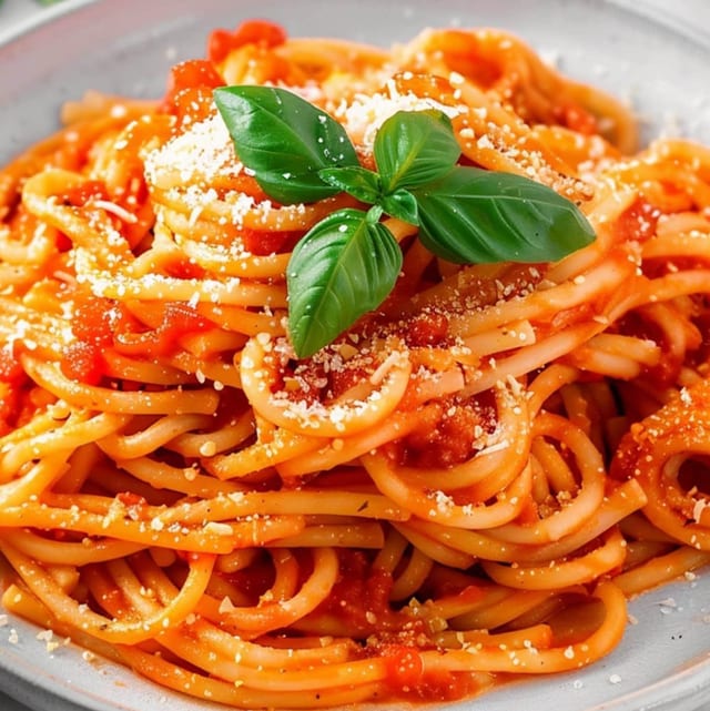 Pasta w/ Marina Sauce.