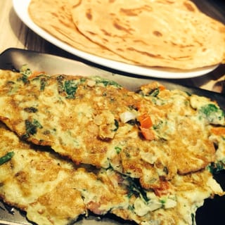 Paratha & Egg Omelet