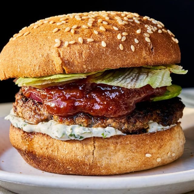 Beef Chapli Burger.