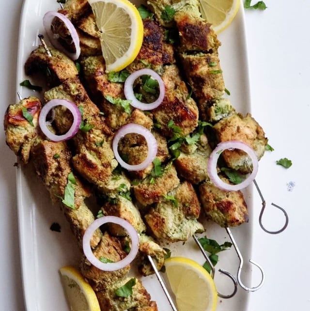 Malai Boti Kabob Skewer.