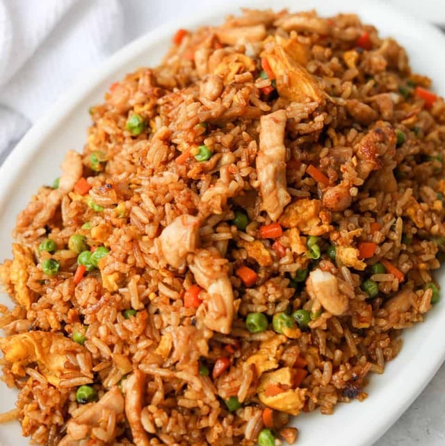 Chicken fried Rice.