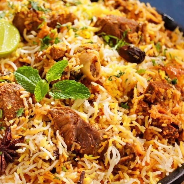 Goat Biryani.