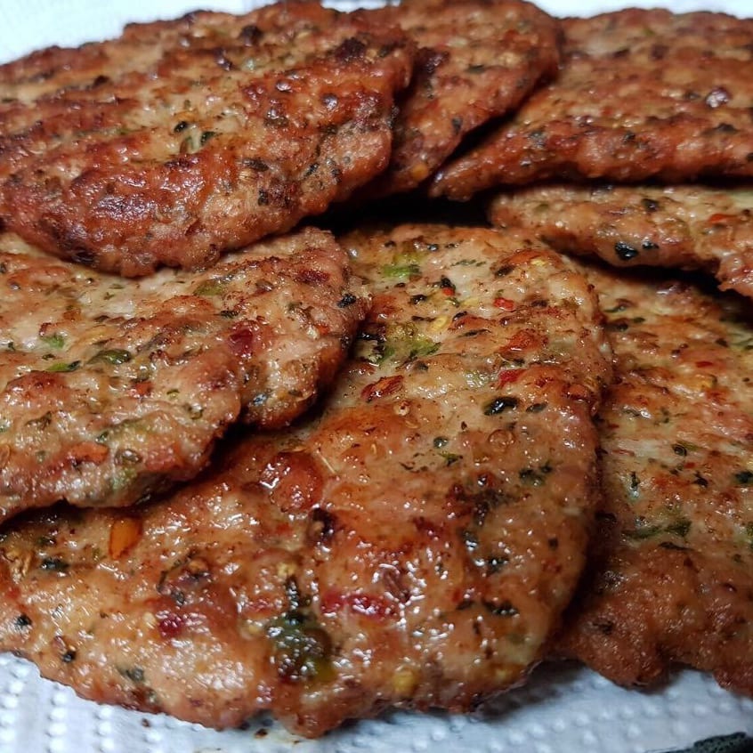 Chicken Chapli Kabob.