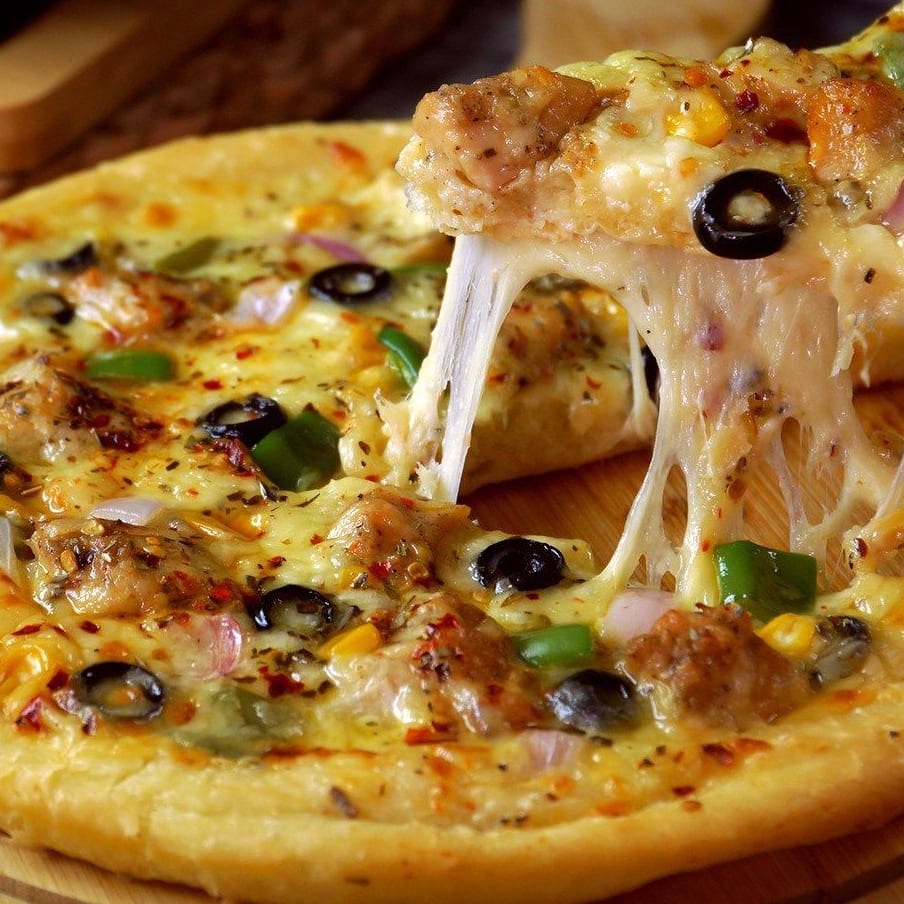 Malai Boti Pizza.
