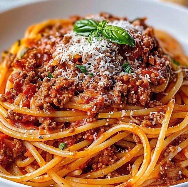 Pasta w/ Meat Sauce.