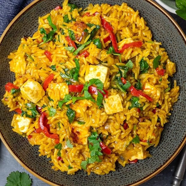 Paneer Veggie Biryani.