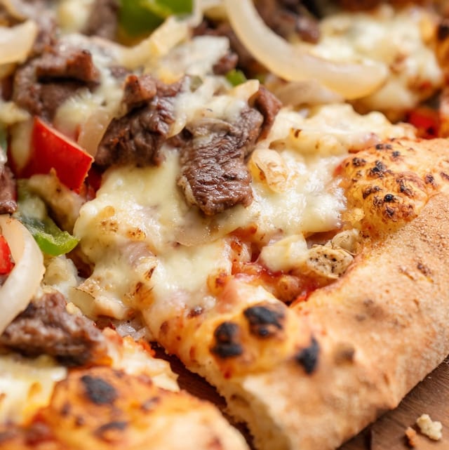 Philly Cheese Steak Pizza.