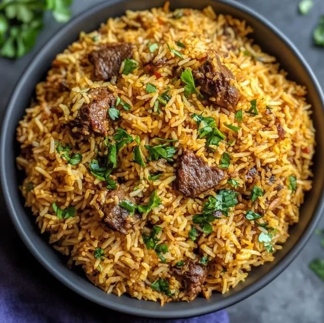 Beef Bone-In Biryani.