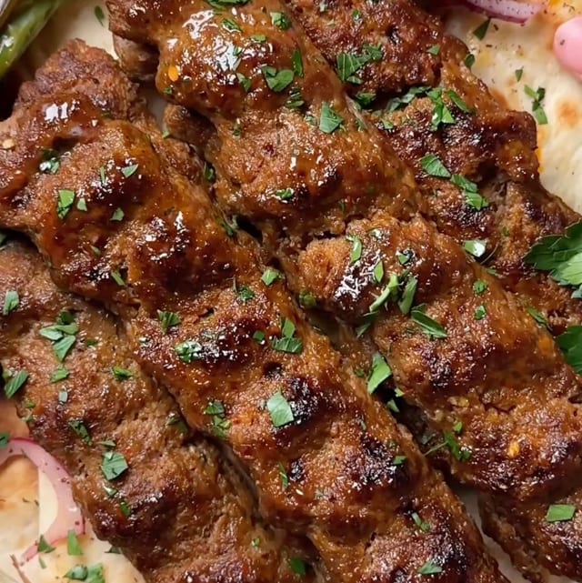 Beef Seekh Kabob.