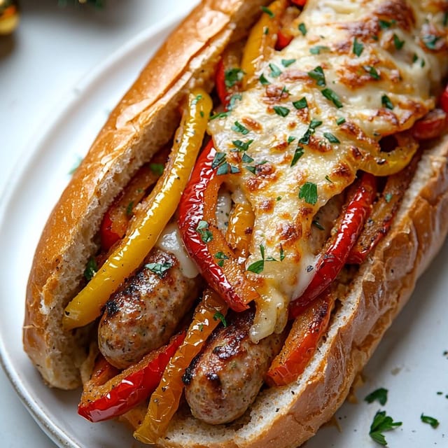 Italian Sausage Sandwich.