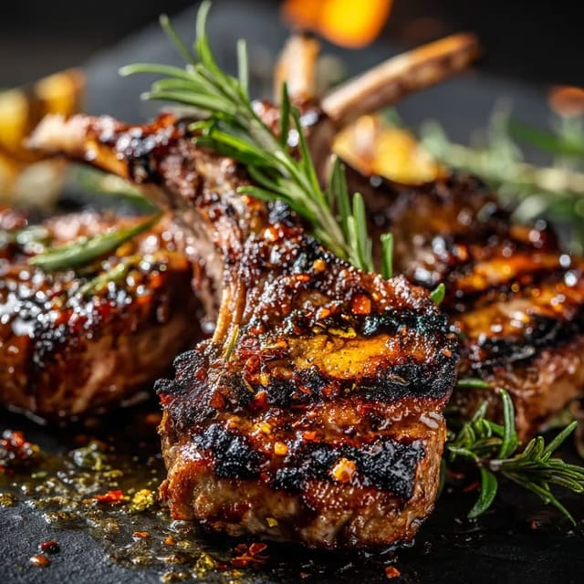 Lamb Chops Kabob.