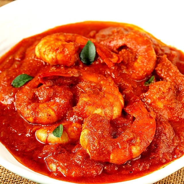 Shrimp Vindaloo.
