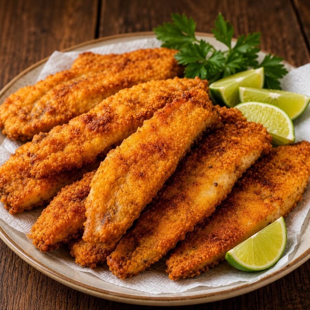 Fried Flounder Platter.