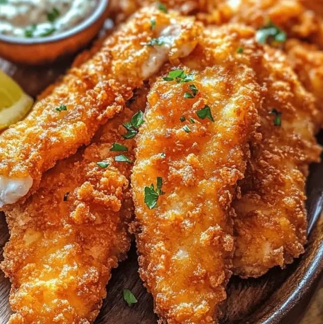 Fried Flounder.