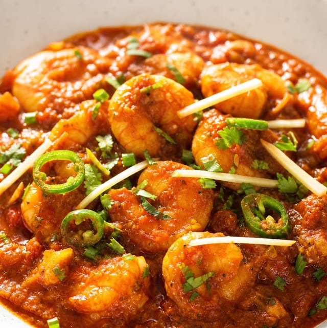 Shrimp Tikka Masala.