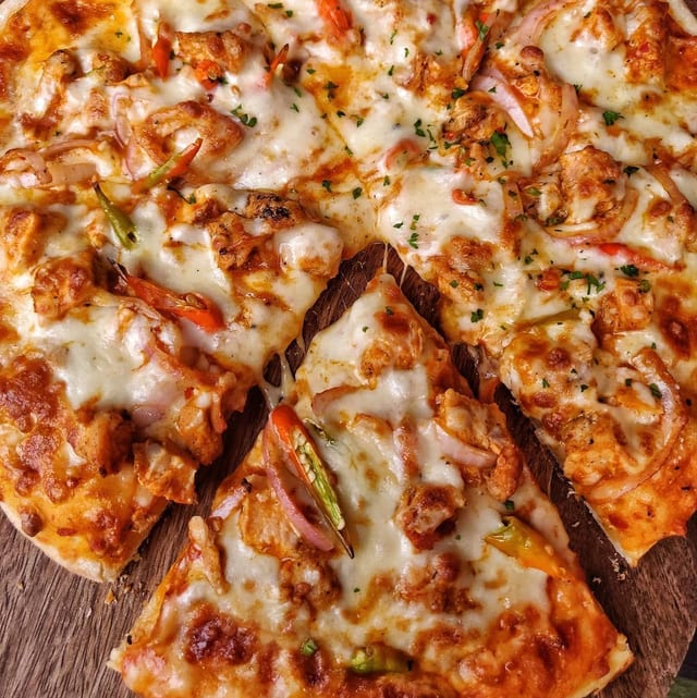 Chicken Fajita Pizza.
