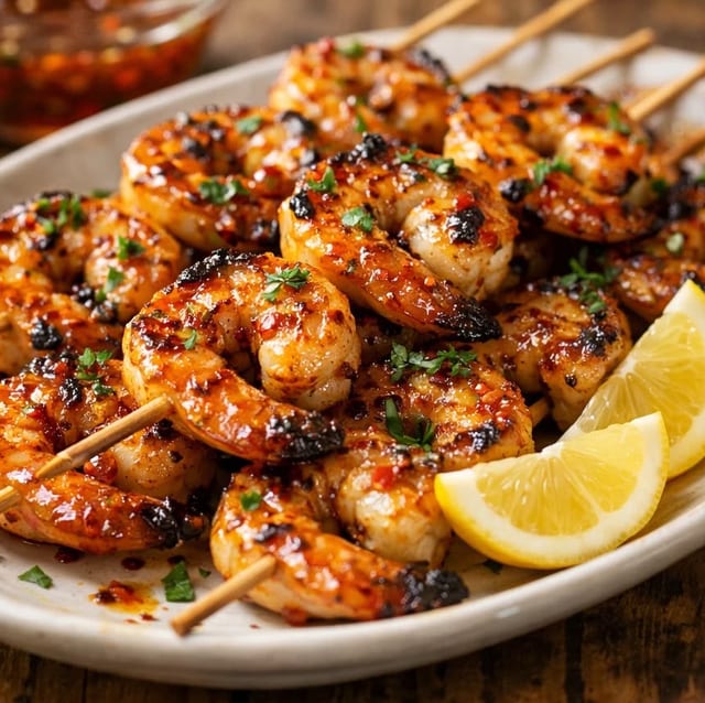 Shrimp Kabob.