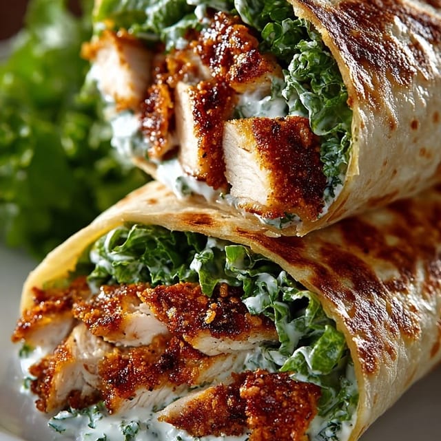 Chicken Ceaser Wrap.