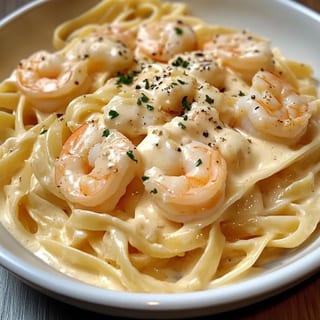 Fettuccine Alfredo Shrimp
