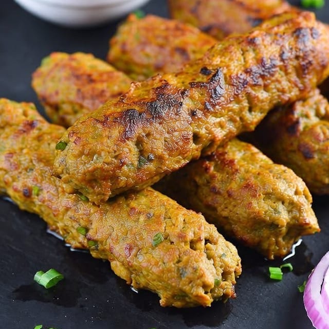 Chicken Seekh Kabob.