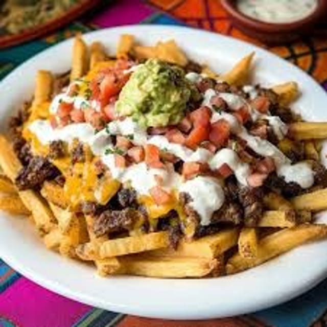 Beef Fajita Rice & French Fries.
