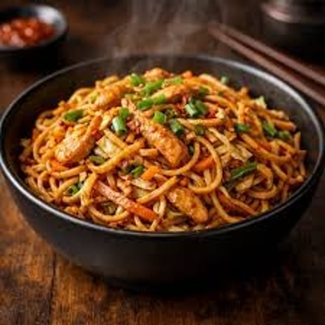 Chicken Hakka Noodles.