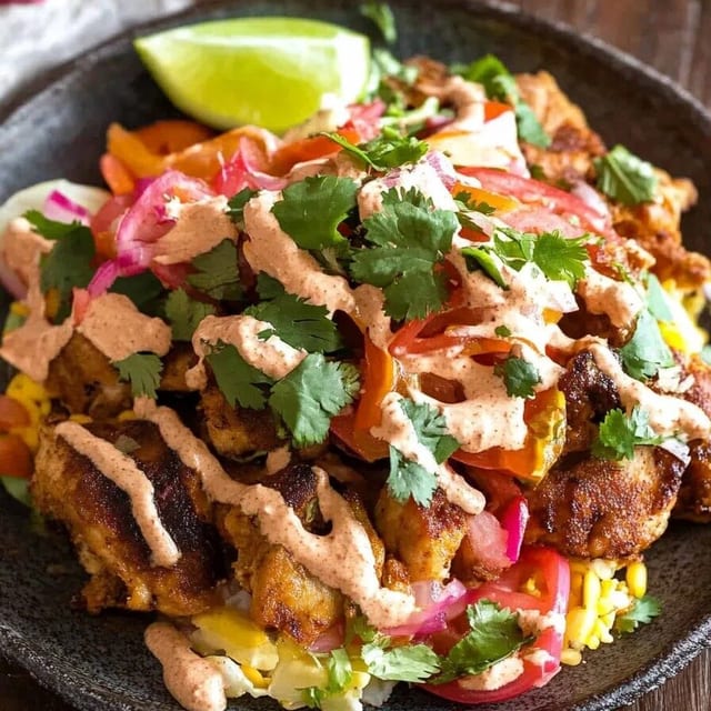 Pollo Con Tajadas.
