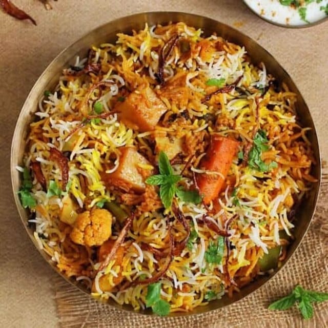 Vegetable Biryani.
